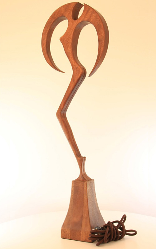 floor tall wooden practical lamp