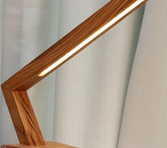 standard coated wood desk lamp