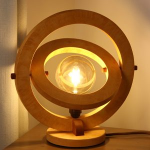 wood light bulb lamp
