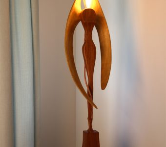 wooden designed archangel